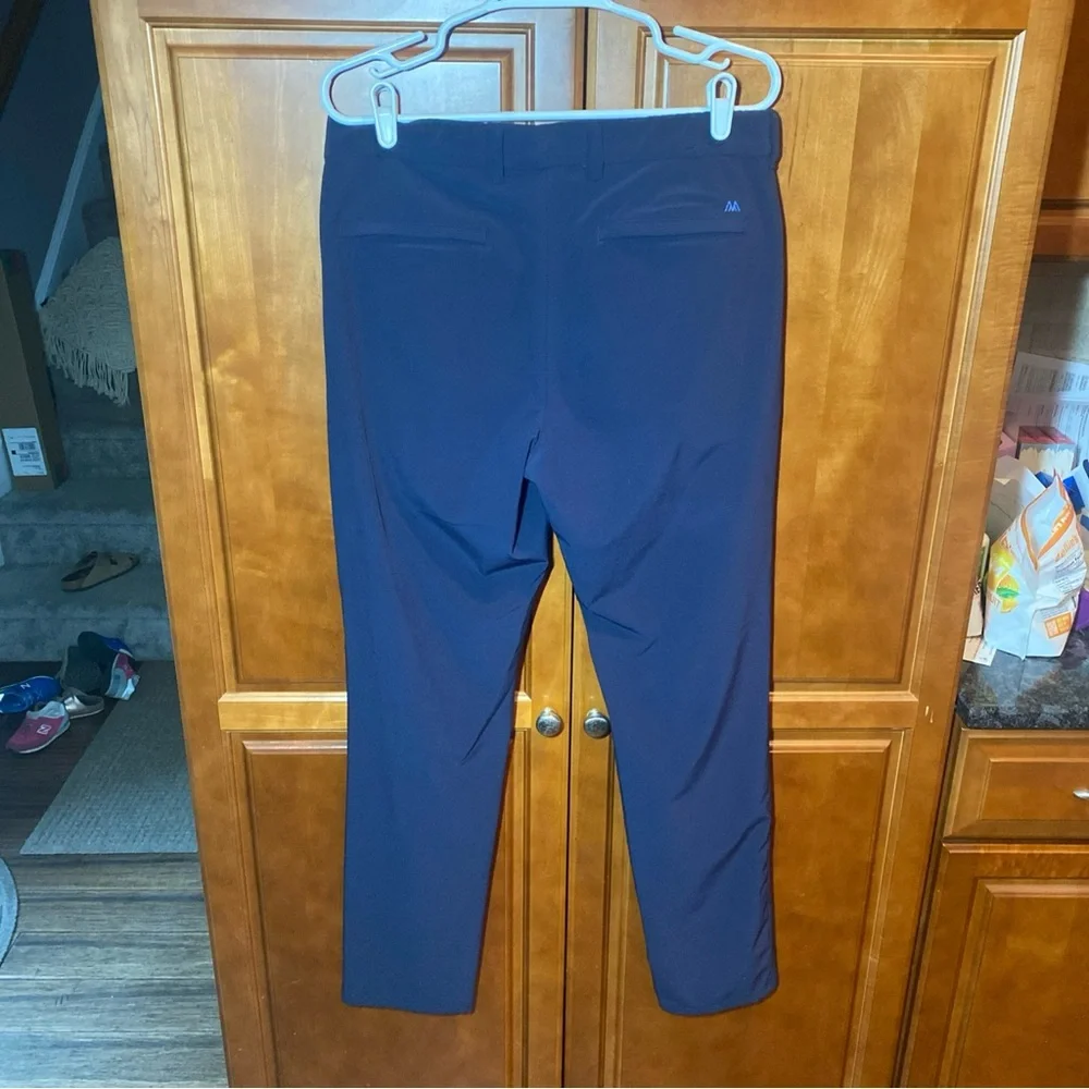 Mizzen+Main Helmsman Mens 33x32 Slim Fit Navy Blue Performance Chino Pants